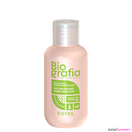 Estel Biografia Натуральный крем-эликсир для волос «Пролонгированное восстановление», 100 мл фото